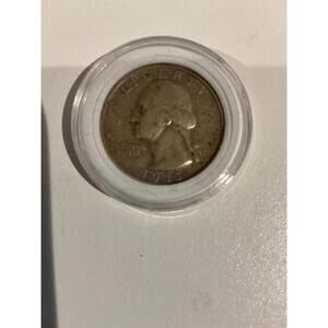 1935-D Washington Quarter 90% Silver Circulated Condition Denver Mint G/VG